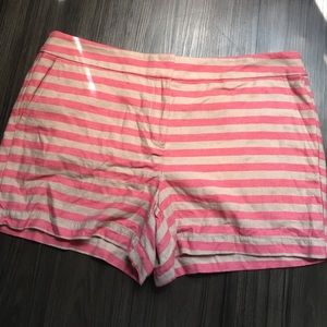 Loft pink and tan dress shorts
